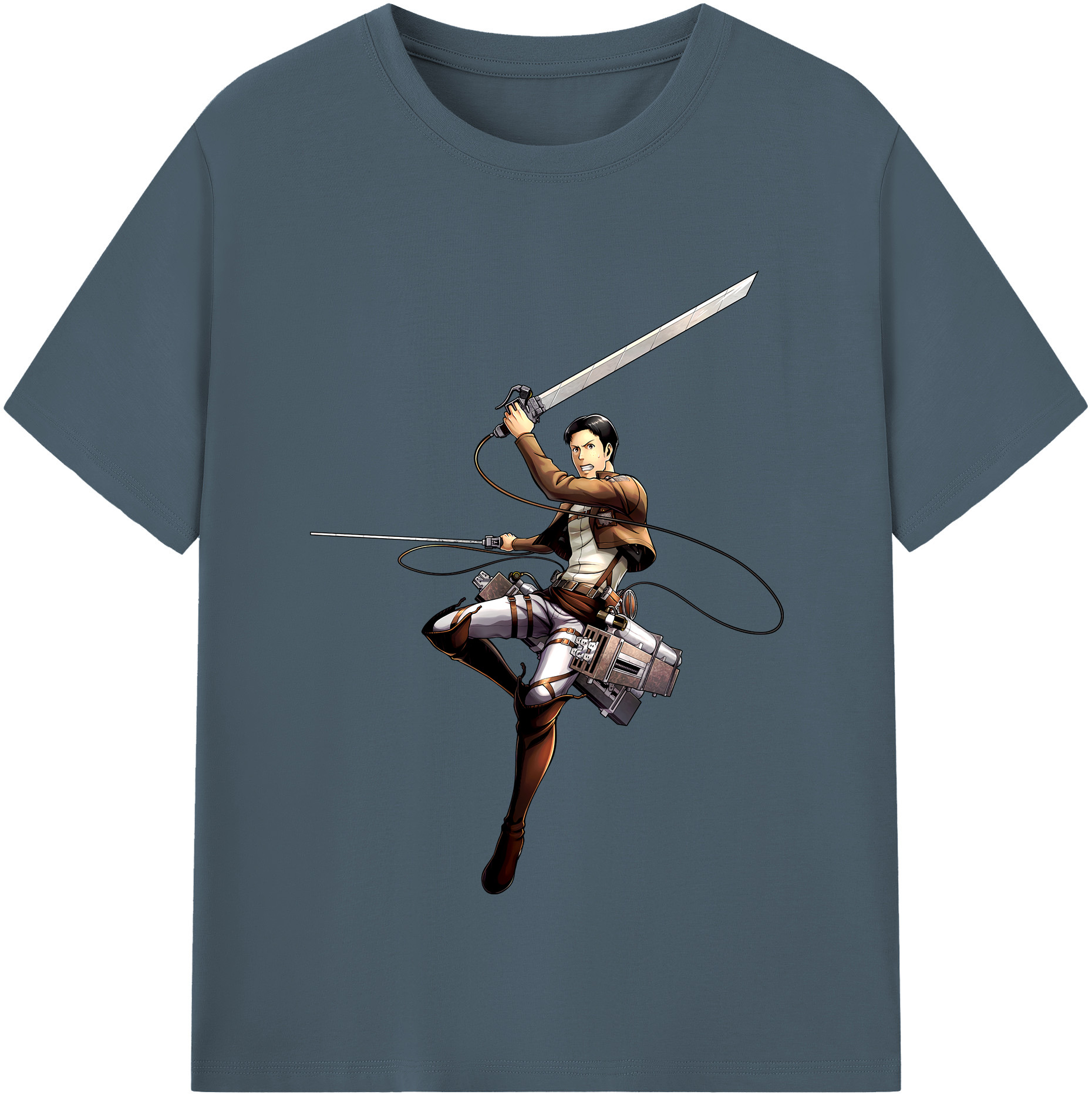 （画像用） 進撃の巨人 Attack on Titan 綿100％半袖Tシャツ（フロントプリント）